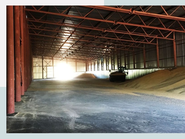 Строительство зернохранилищ в Новошахтинске