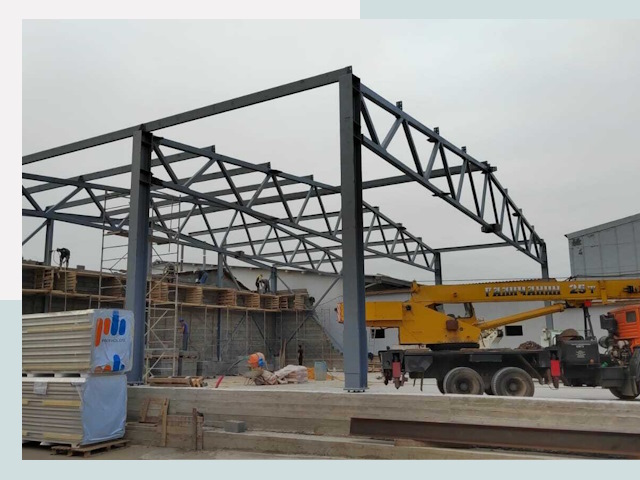 Строительство цехов в Новошахтинске