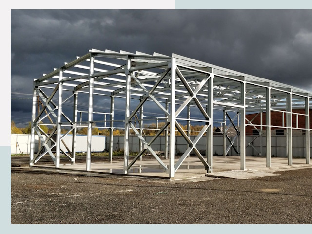 Двускатные ангары в Новошахтинск от 625 руб. за квадрат