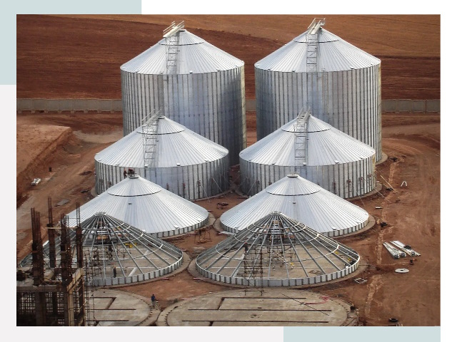 Строительство зерновых силосов в Новошахтинске